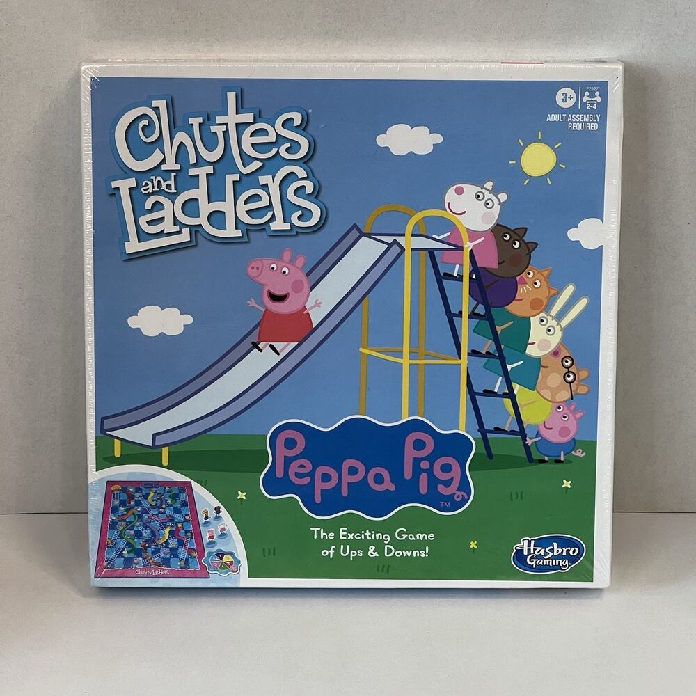 Hasbro‎ Peppa Pig Chutes and Ladders Board Game F2927 New Sealed Preschool Toy